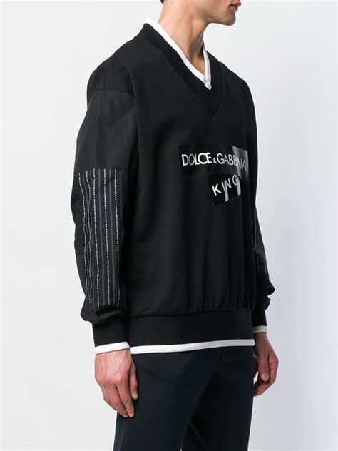 dolce gabbana basic um3000f polo sweatshirt herren|Men's Dolce & Gabbana Sweatshirts Sale .